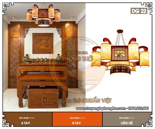 Đèn chùm treo nhà thờ họ DG22