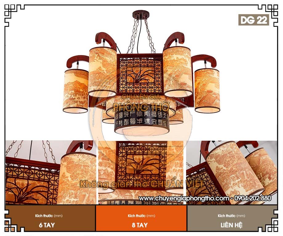 Đèn chùm treo nhà thờ họ DG22 Đèn chùm treo nhà thờ họ DG22