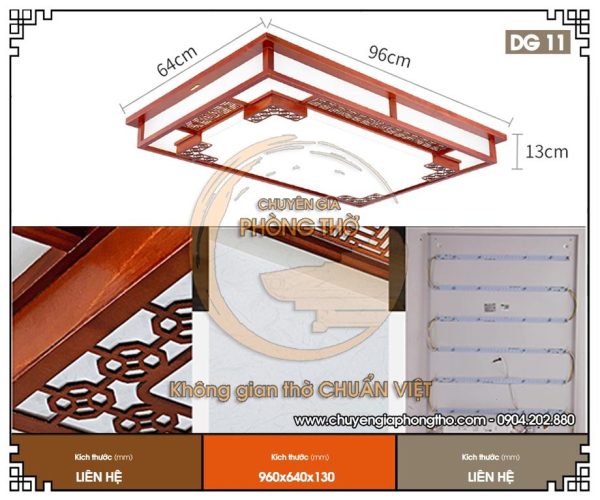 Đèn ốp trần hình chữ nhật DG11