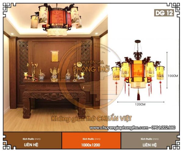 Đèn thả phòng thờ DG12