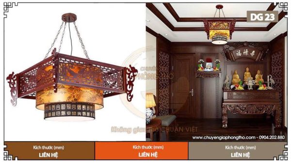 Đèn thả treo nhà thờ họ DG23