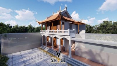 Kiến trúc nhà thờ họ 3 gian 4 mái tại Thị xã La Gi, Bình Thuận