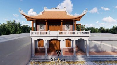 Kiến trúc nhà thờ họ 3 gian 4 mái tại Thị xã La Gi, Bình Thuận