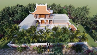 Kiến trúc nhà thờ họ 3 gian 4 mái tại Thị xã La Gi, Bình Thuận