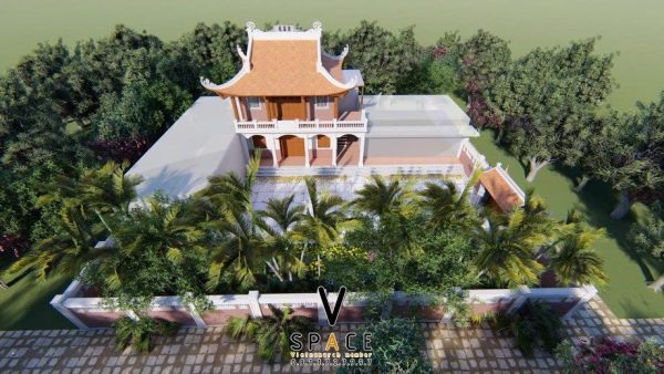 Kiến trúc nhà thờ họ 3 gian 4 mái tại Thị xã La Gi, Bình Thuận