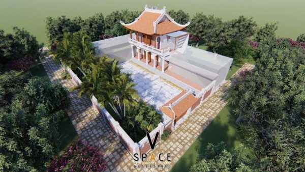 Kiến trúc nhà thờ họ 3 gian 4 mái tại Thị xã La Gi, Bình Thuận