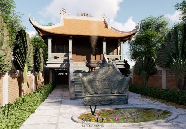 Nhà thờ họ 3 gian 4 mái 2 tầng tại Huyện An Lão, Bình Định