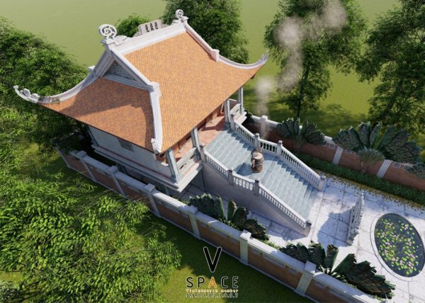 Nhà thờ họ 3 gian 4 mái 2 tầng tại Huyện An Lão, Bình Định