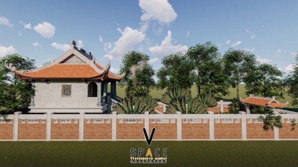 Nhà thờ họ 3 gian 4 mái 2 tầng tại Huyện An Lão, Bình Định