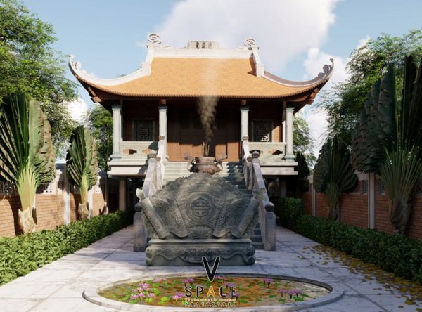 Nhà thờ họ 3 gian 4 mái 2 tầng tại Huyện An Lão, Bình Định