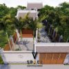 Phối cảnh nhà thờ họ 1 gian 2 mái kết hợp nhà tại Huyện Bình Sơn, Quảng Ngãi
