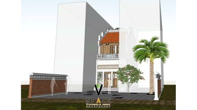 Bản vẽ tận dụng tối đa không gian của nhà thờ họ 2 tầng 2 mái tại Thành phố Ninh Bình