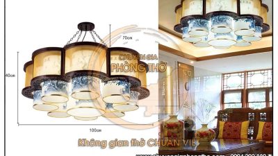 Đèn chùm phong cách trung hoa DG37 trang trí phòng thờ