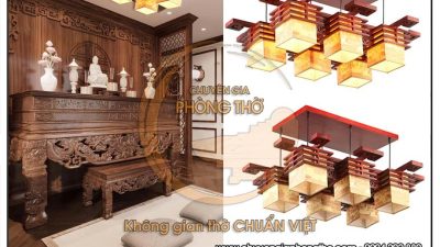 Đèn chùm trang trí phòng thờ DG31