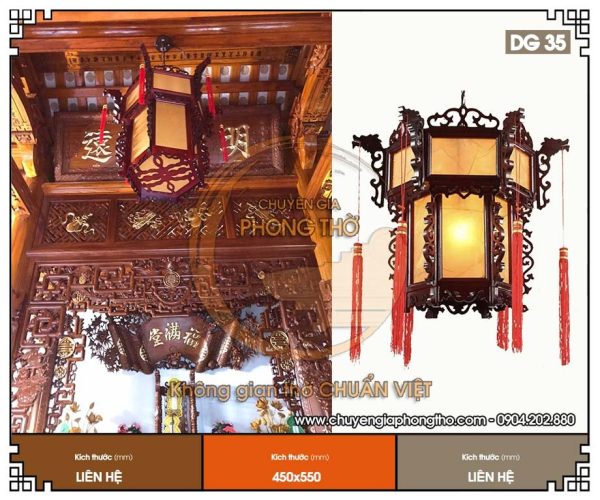 Đèn lồng trang trí phòng thờ DG35