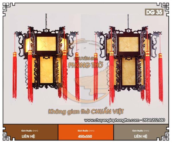Đèn lồng trang trí phòng thờ DG35