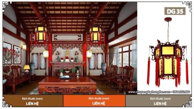 Đèn lồng trang trí phòng thờ DG35