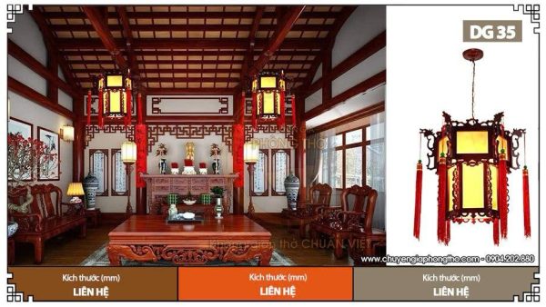 Đèn lồng trang trí phòng thờ DG35