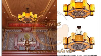 Đèn phòng thờ hình trống DG29