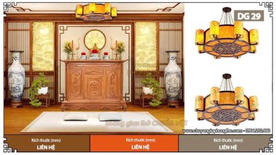 Đèn phòng thờ hình trống DG29