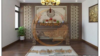 Đèn thả gỗ trang trí phòng thờ DG30
