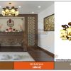 Đèn thả gỗ trang trí phòng thờ DG30