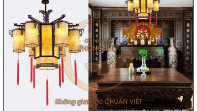 Đèn thả phong cách Trung Hoa DG36 cho không gian phòng thờ