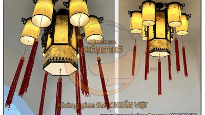 Đèn thả phong cách Trung Hoa DG36 cho không gian phòng thờ