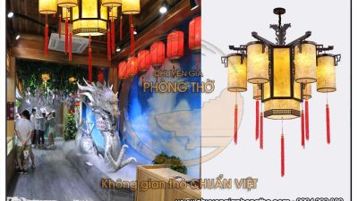 Đèn thả phong cách Trung Hoa DG36 cho không gian phòng thờ