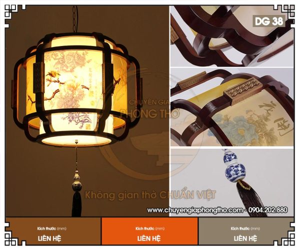 Đèn thả trần phòng thờ nhà phố DG38