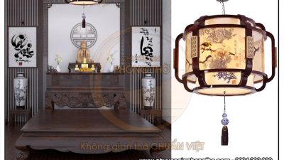 Đèn thả trần phòng thờ nhà phố DG38
