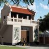 Dự án nhà thờ họ 2 tầng 2 mái tại Huyện Thanh Liêm, Hà Nam kết hợp cột trang trí liên hoa