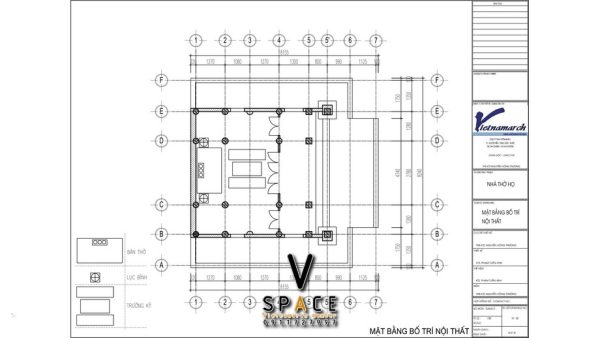 Kiến trúc ấn tượng của nhà thờ họ 2 tầng 2 mái 3 gian tại Quận Dương Kinh, Hải Phòng