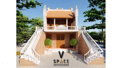 Kiến trúc ấn tượng của nhà thờ họ 2 tầng 2 mái 3 gian tại Quận Dương Kinh, Hải Phòng