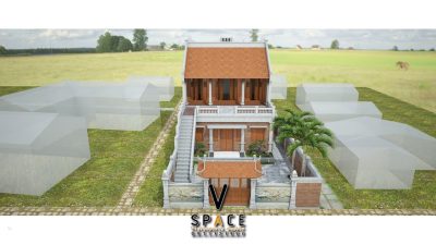 Kiến trúc truyền thống nhà thờ họ 2 tầng 2 mái 3 gian tại Huyện Tương Dương, Nghệ An