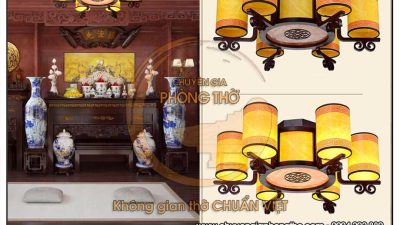 Mẫu đèn chùm cho phòng thờ DG28