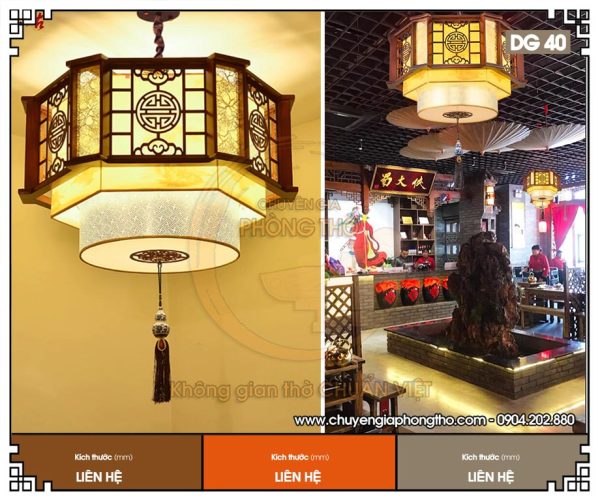 Mẫu đèn phòng thờ chữ thọ DG40