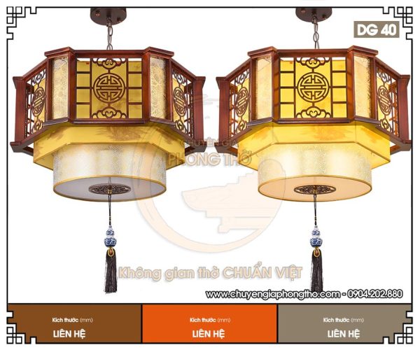 Mẫu đèn phòng thờ chữ thọ DG40