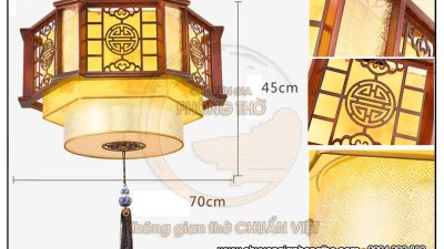 Mẫu đèn phòng thờ chữ thọ DG40