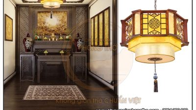 Mẫu đèn phòng thờ chữ thọ DG40