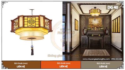 Mẫu đèn phòng thờ chữ Thọ DG40