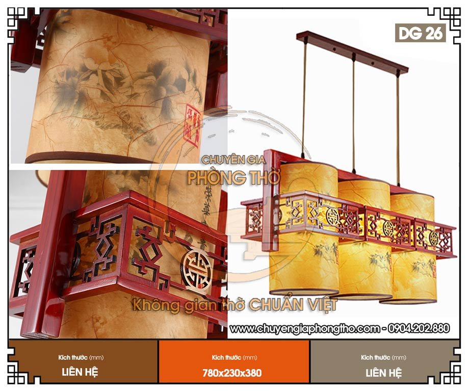 Mẫu đèn thả nhà gỗ DG26 Mẫu đèn thả nhà gỗ DG26