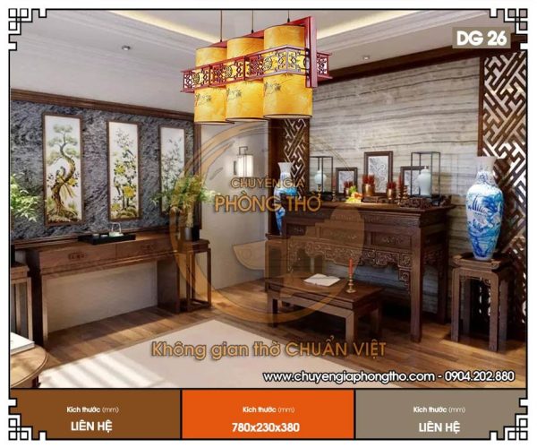 Mẫu đèn thả nhà gỗ DG26