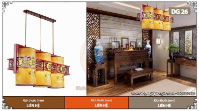 Mẫu đèn thả nhà gỗ DG26