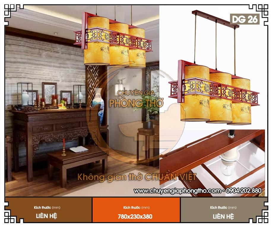 Mẫu đèn thả nhà gỗ DG26 Mẫu đèn thả nhà gỗ DG26