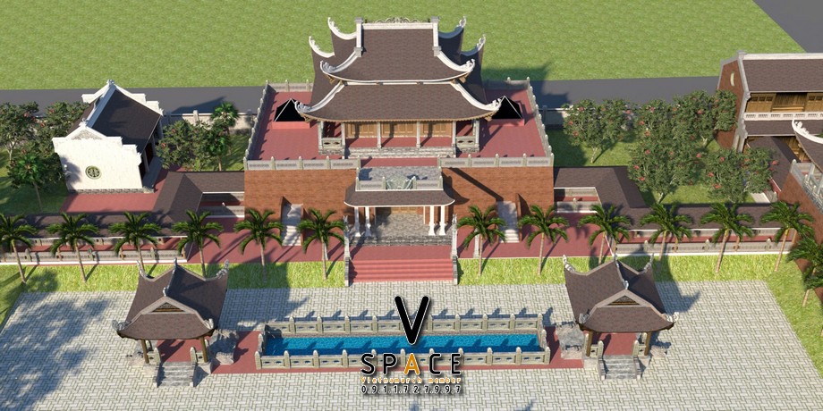 Thiết kế chi tiết nhà thờ họ 2 tầng 8 mái tại Huyện Thanh Hà, Hải Dương Thiết kế chi tiết nhà thờ họ 2 tầng 8 mái tại Huyện Thanh Hà, Hải Dương