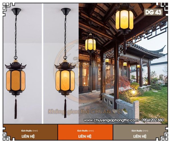 Mẫu đèn treo hiên nhà thờ họ DG43
