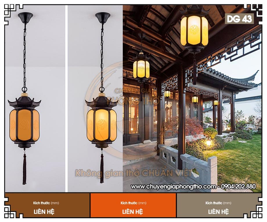 Mẫu đèn treo hiên nhà thờ họ DG43 Mẫu đèn treo hiên nhà thờ họ DG43