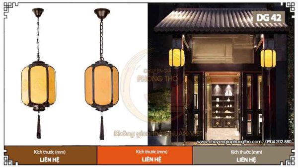Đèn thả hiên nhà từ đường DG42 sang trọng
