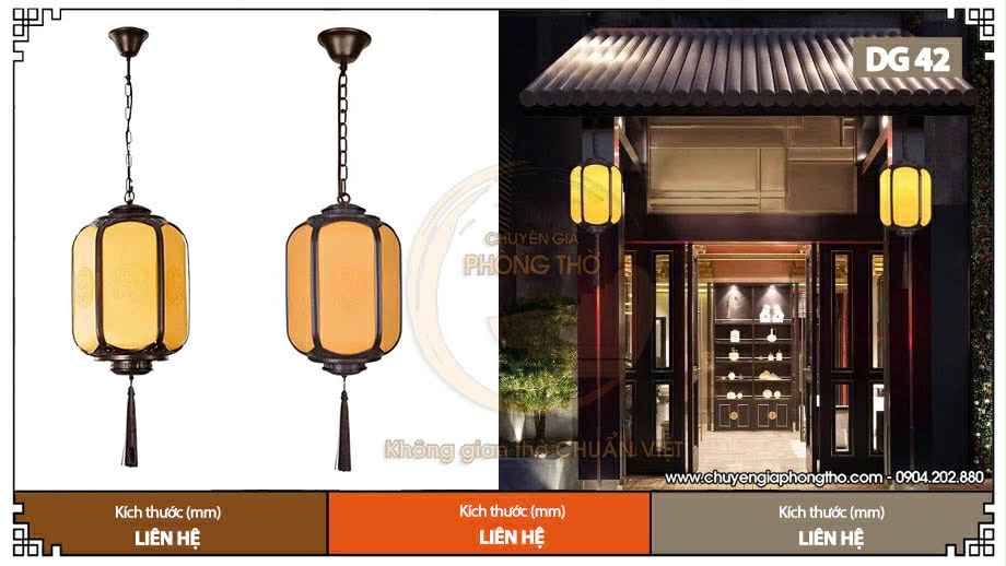 Đèn thả hiên nhà từ đường DG42 sang trọng